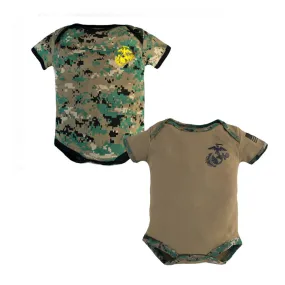 2 Pack Marine Woodland/Coyote Bodysuit