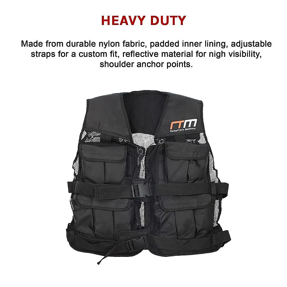 20LBS Adjustable Training Vest with Reflective Material