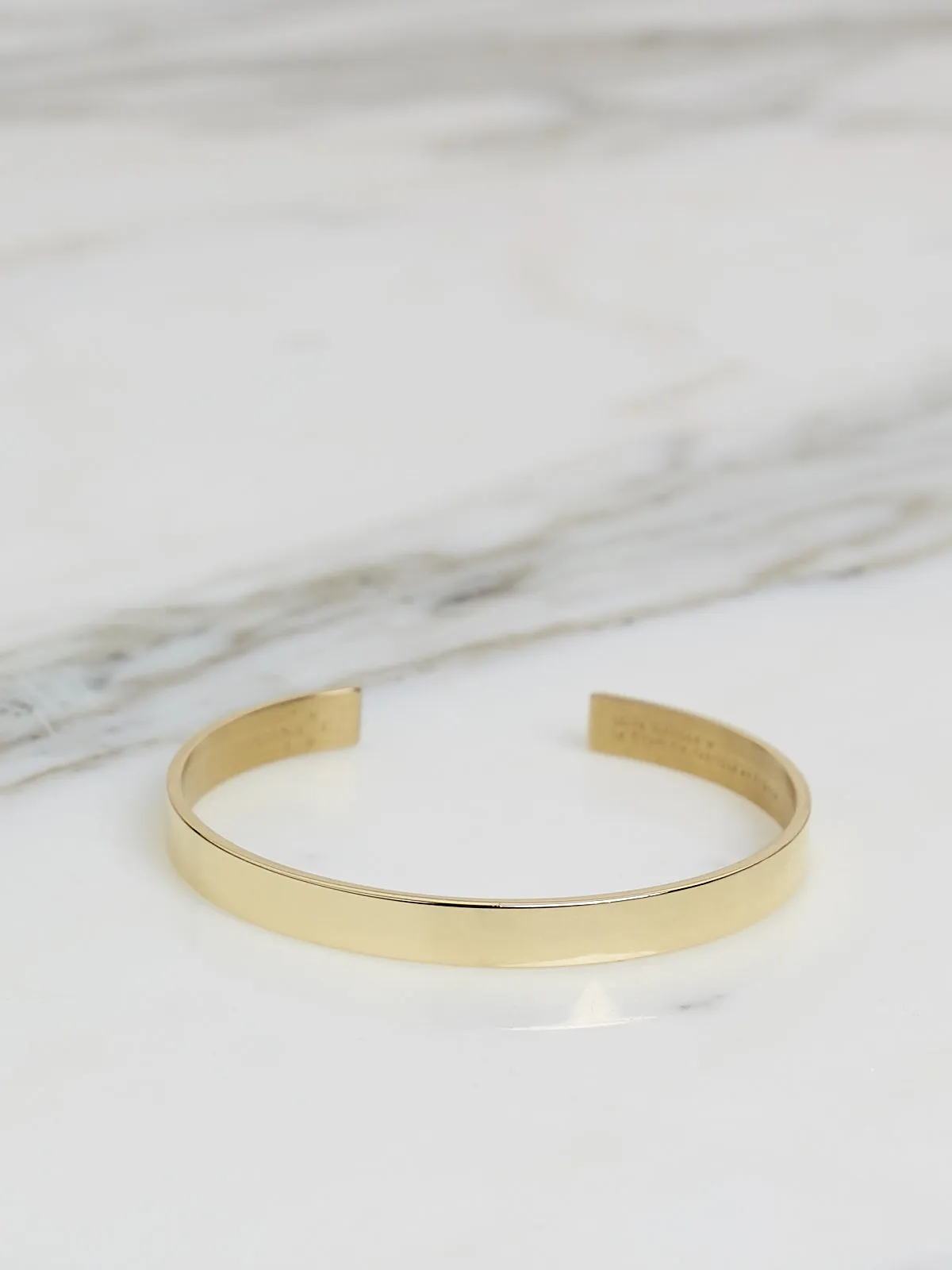 21g Ribbon Bracelet in Polished 18k Yellow Gold