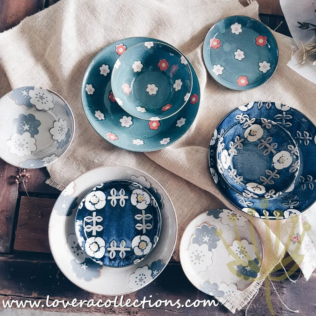 *30% CLEARANCE SALE* Aito Japan Nordic Floral Dinnerware Collection