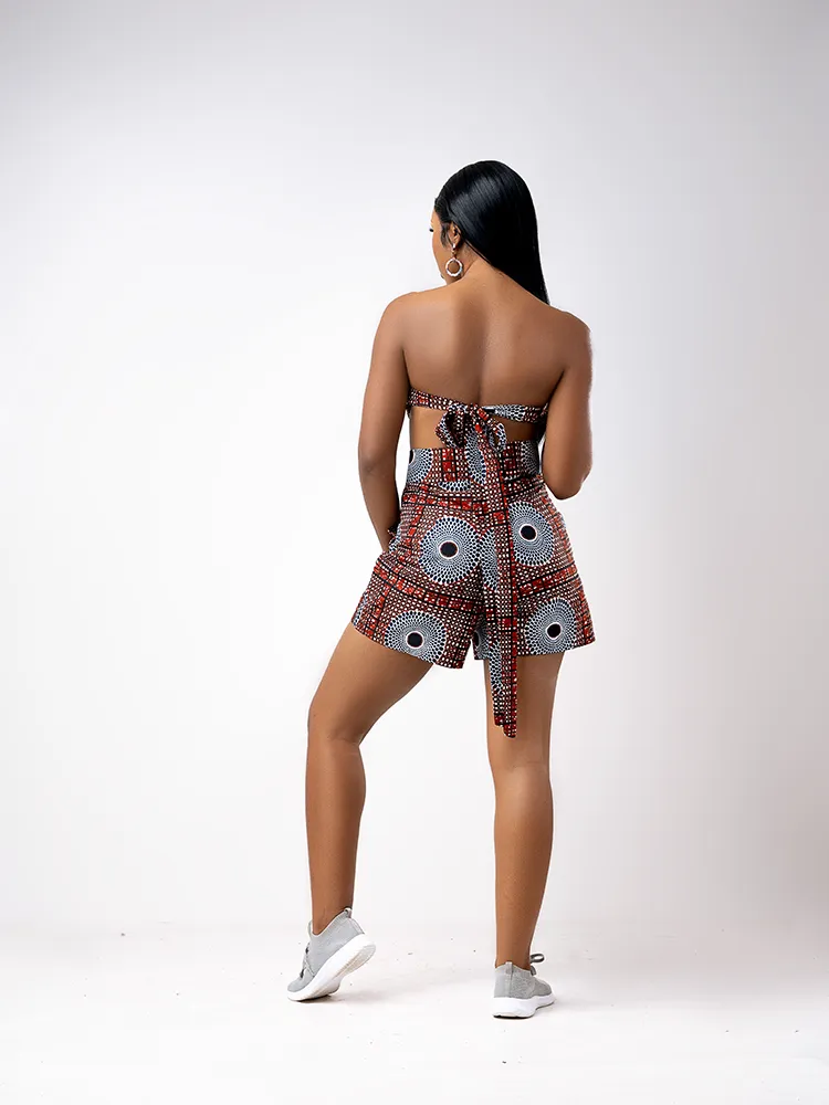 African Print Subira Shorts