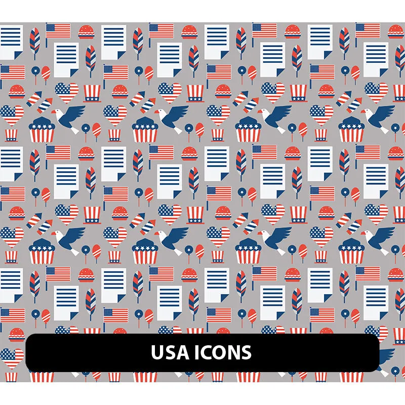 American Themed Puff Patterned HTV (12" x 12")