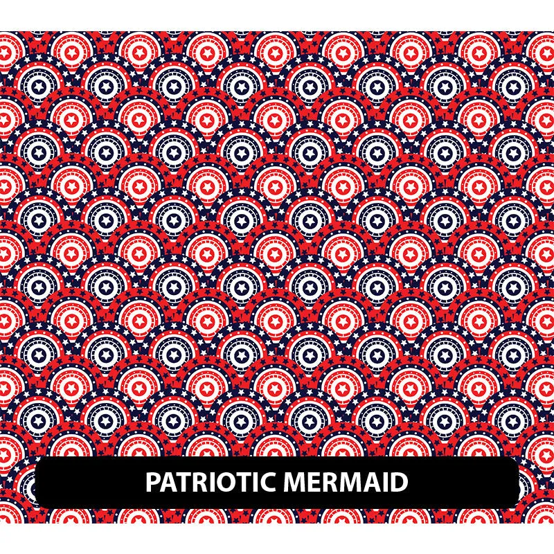 American Themed Puff Patterned HTV (12" x 12")