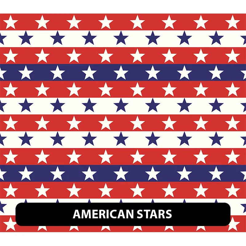 American Themed Puff Patterned HTV (12" x 12")