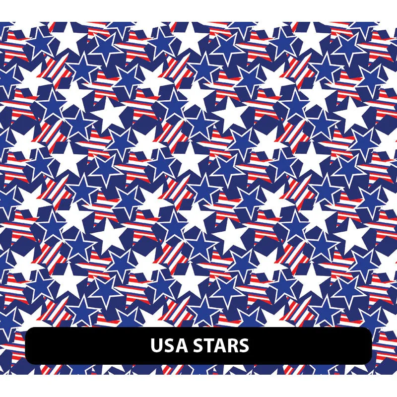 American Themed Puff Patterned HTV (12" x 12")