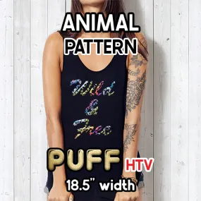 Animal Puff Patterned HTV (18.5" x 12")