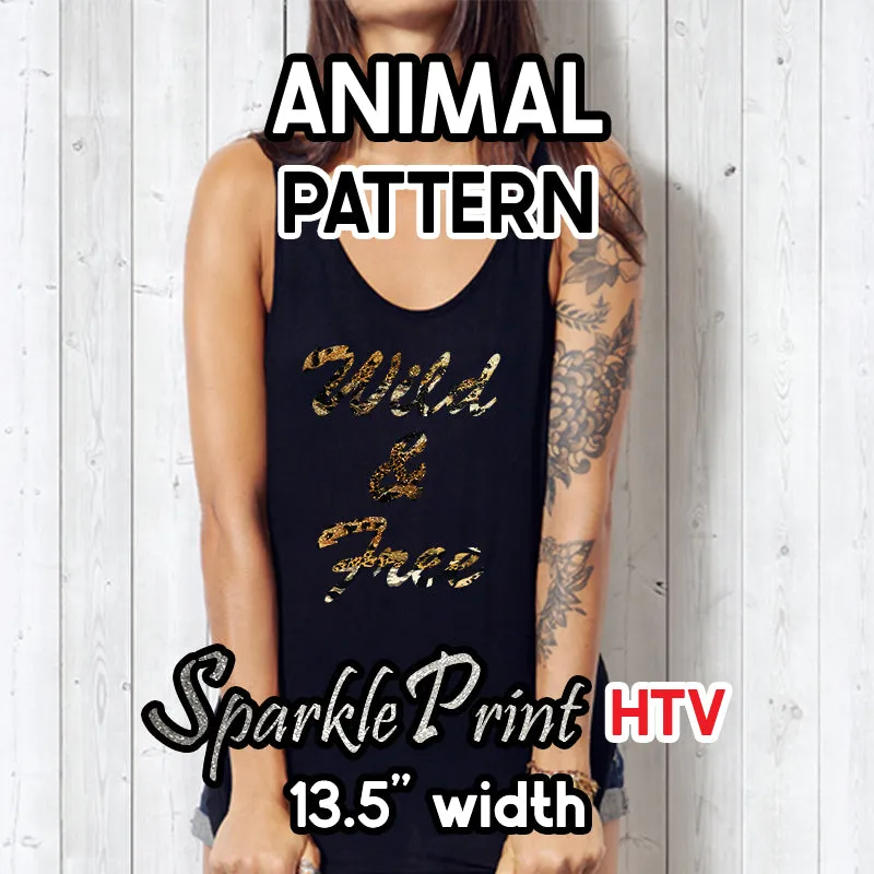 Animal Sparkleprint Patterned HTV (13.5" x 12")