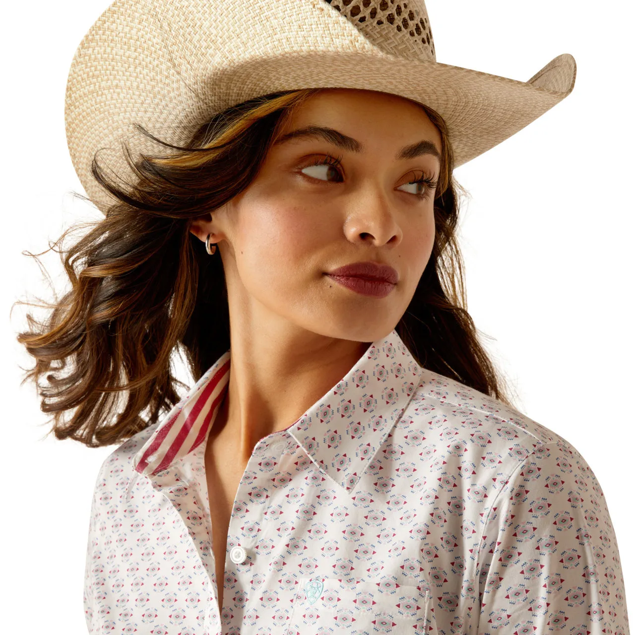 Ariat Ladies Kirby Stretch Izel Print Button Down Shirt 10051330