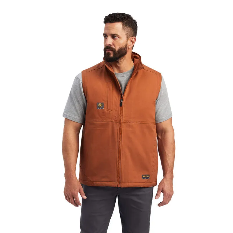 Ariat Men's Rebar DuraCanvas Copper Vest