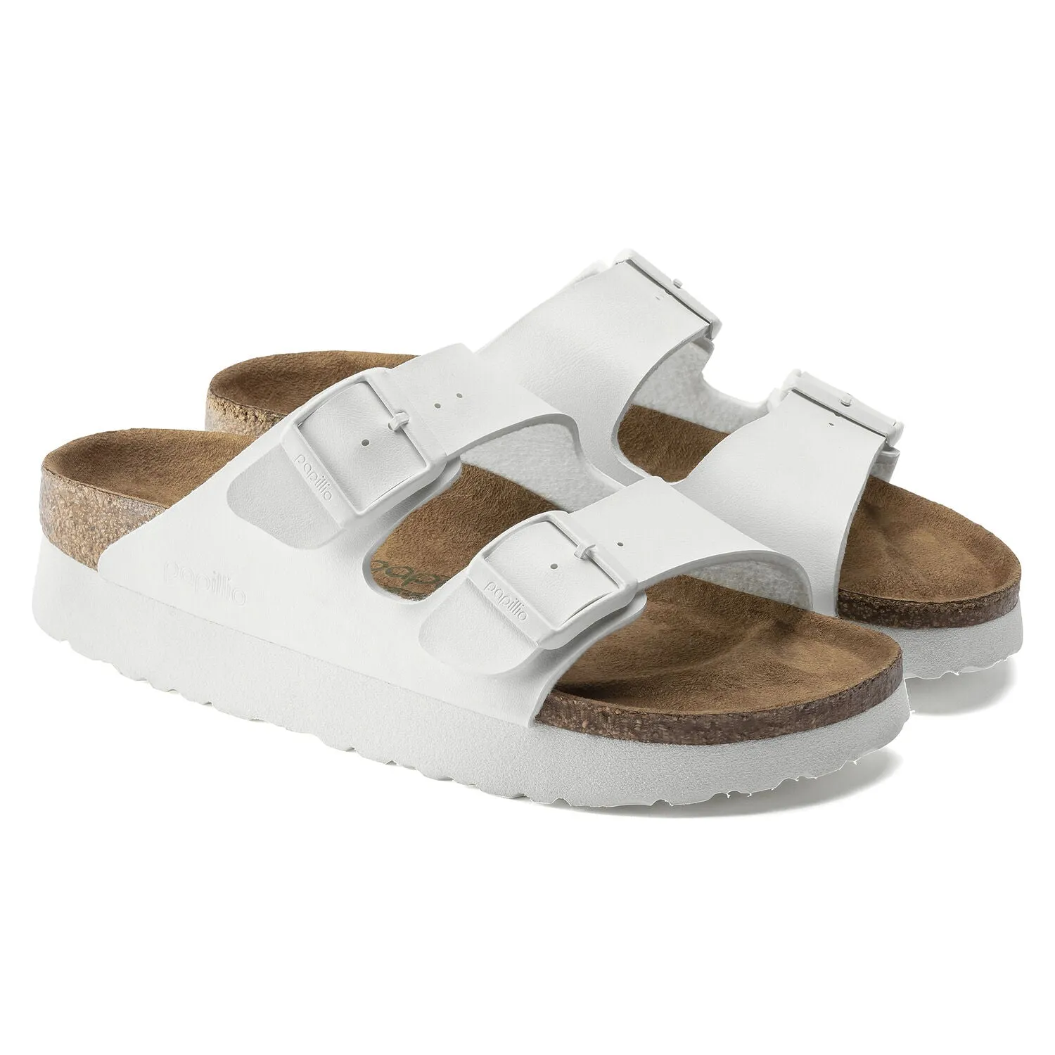 Arizona Platform Vegan in White from Birkenstock