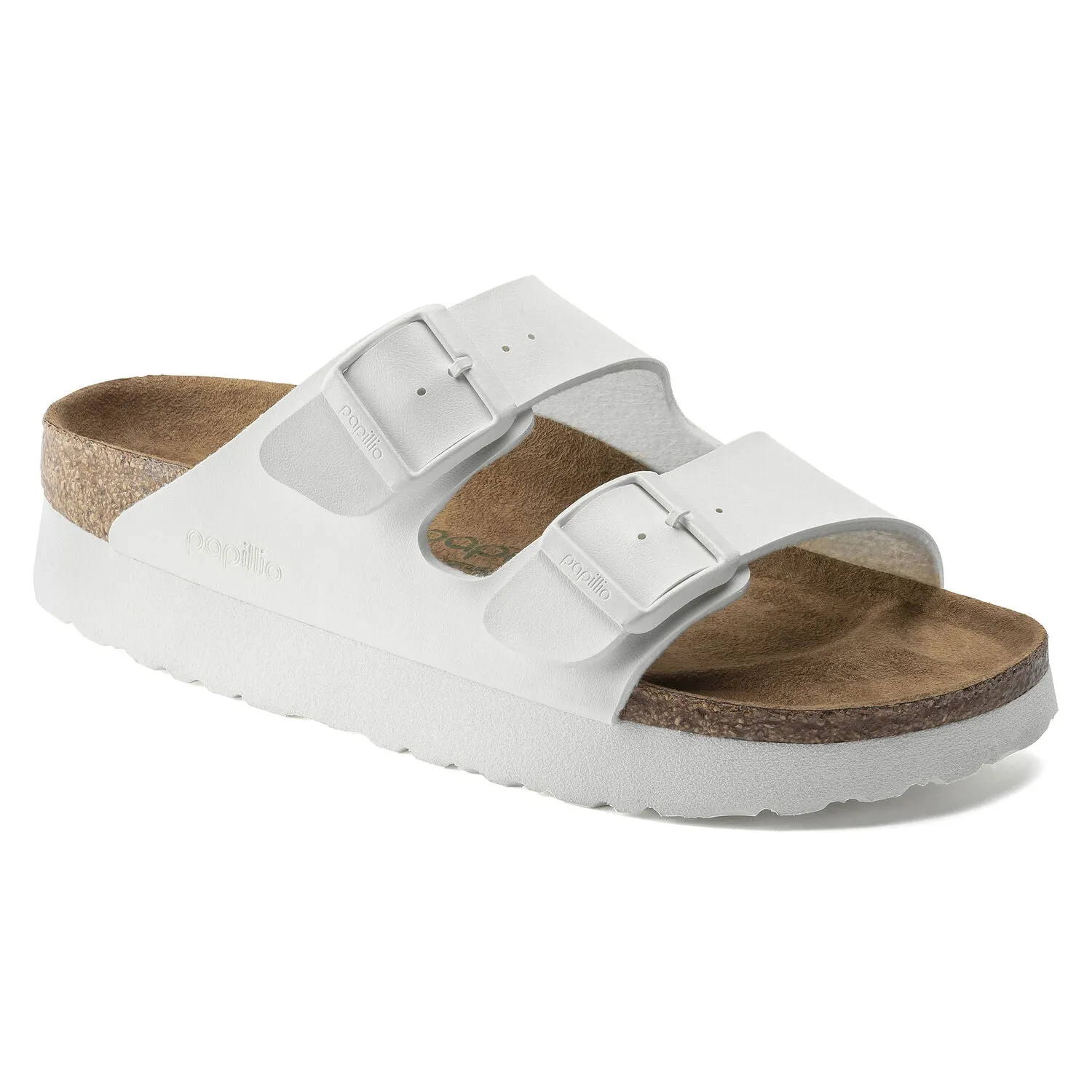 Arizona Platform Vegan in White from Birkenstock