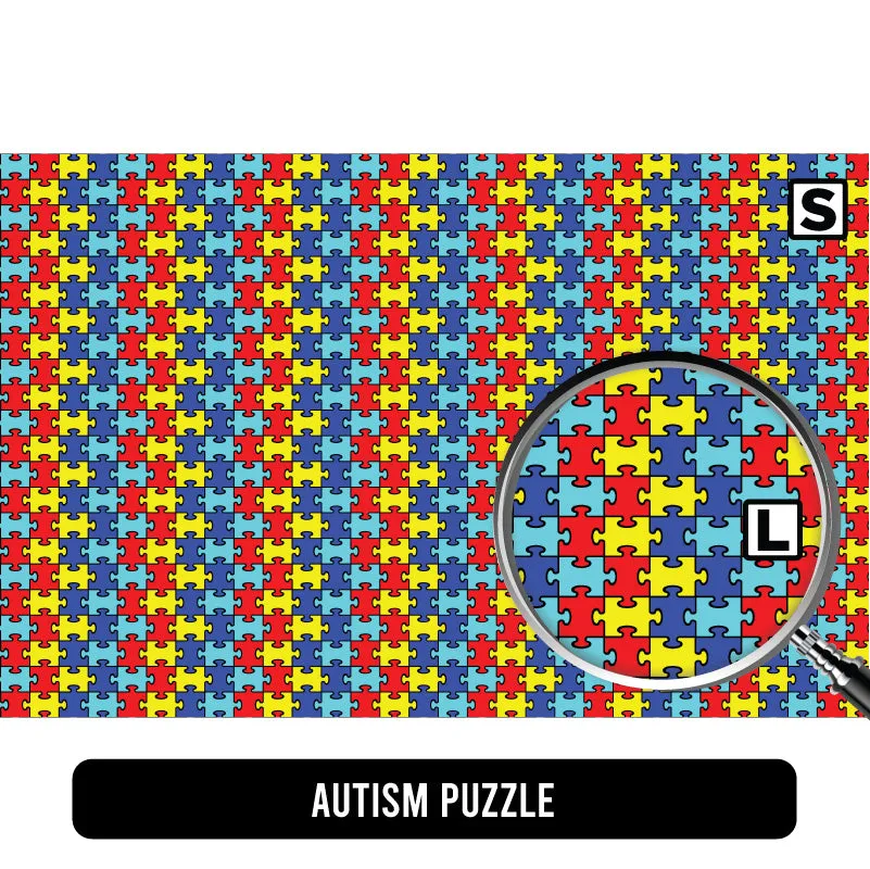 Autism Awareness Puff Patterned HTV (18.5" x 12")