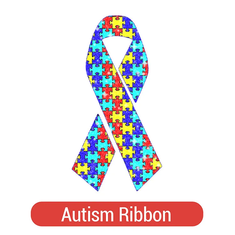 Autism Awareness Theme PAC Glitter HTV (4")