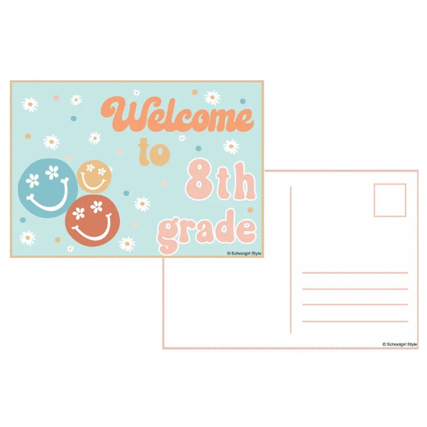 Back to School Post Cards | Retro Classroom Decor | Good Vibes | UPRINT | Schoolgirl Style