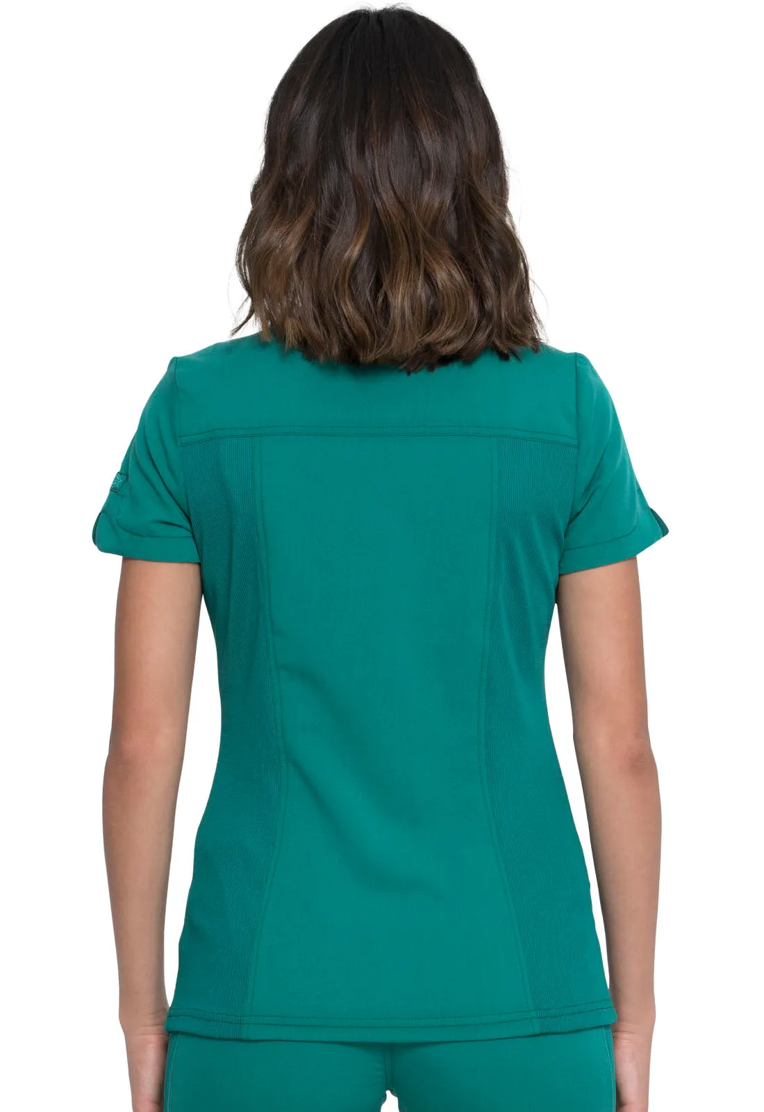 Balance - Women's Mock Wrap Solid Scrub Top