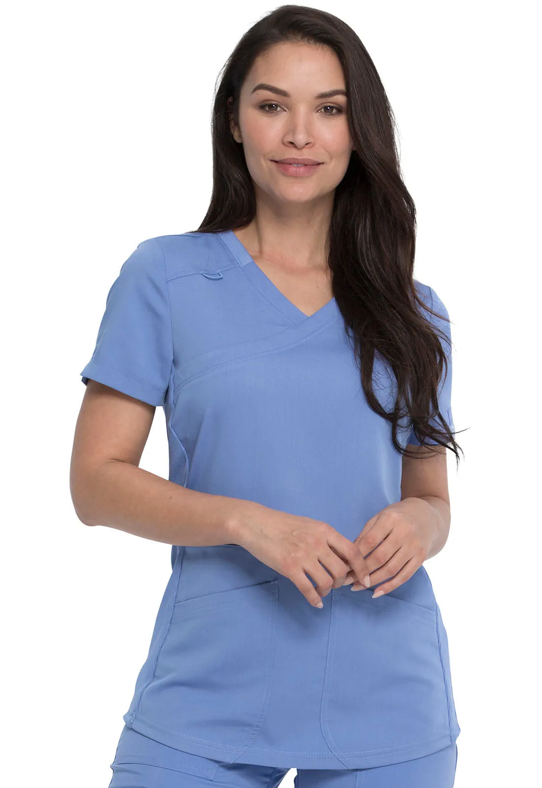 Balance - Women's Mock Wrap Solid Scrub Top