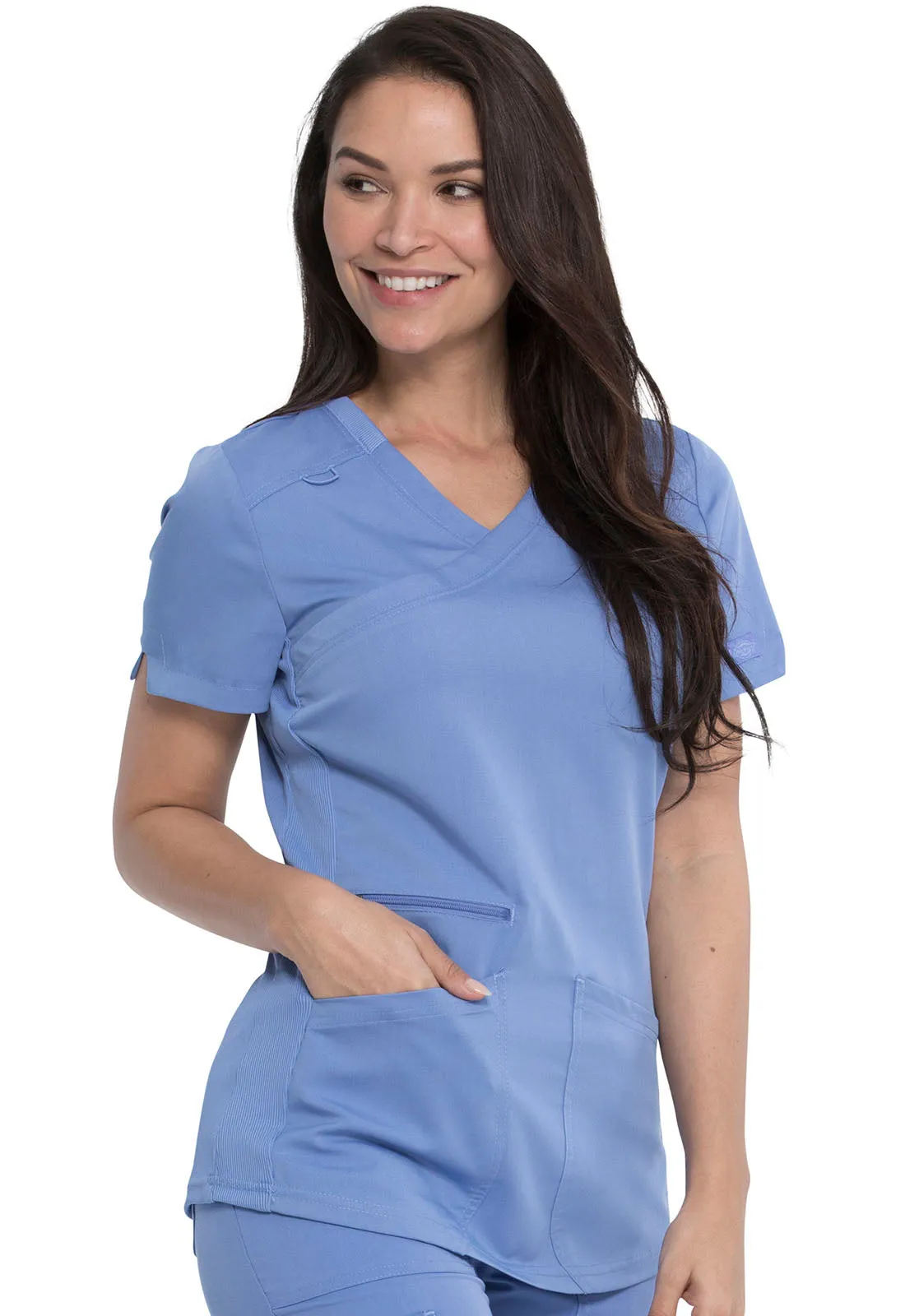 Balance - Women's Mock Wrap Solid Scrub Top