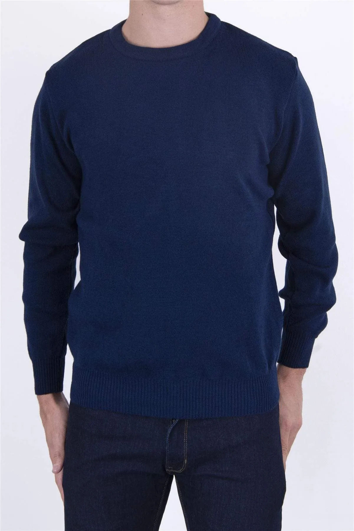 Balmoral Men Crew Neck Long Sleeve Sweater Jumper