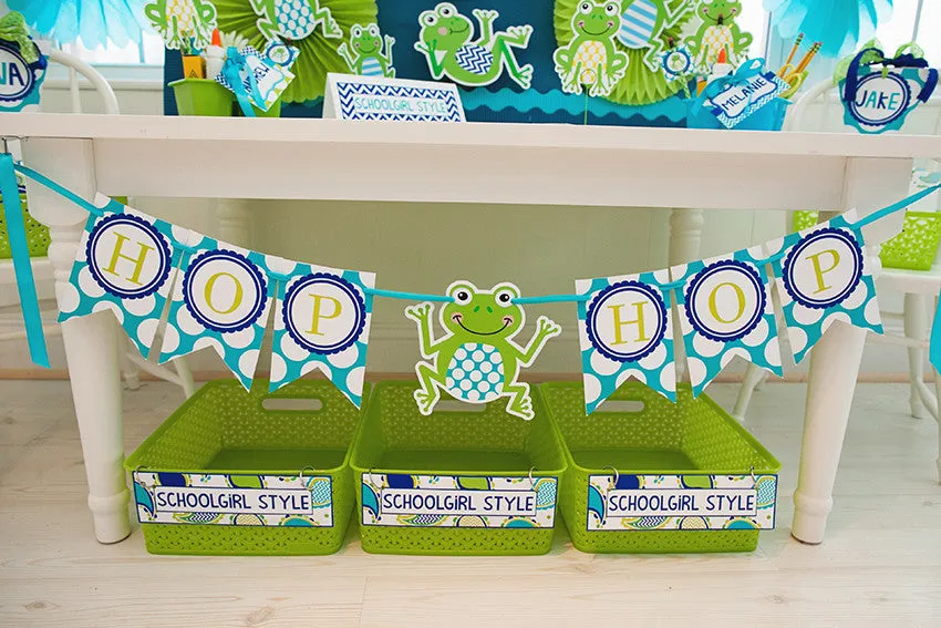 Banner Letters | Frogs | UPRINT | Schoolgirl Style