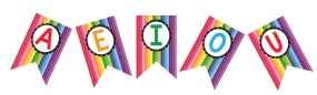 Banner Letters | Happy Rainbow | UPRINT | Schoolgirl Style