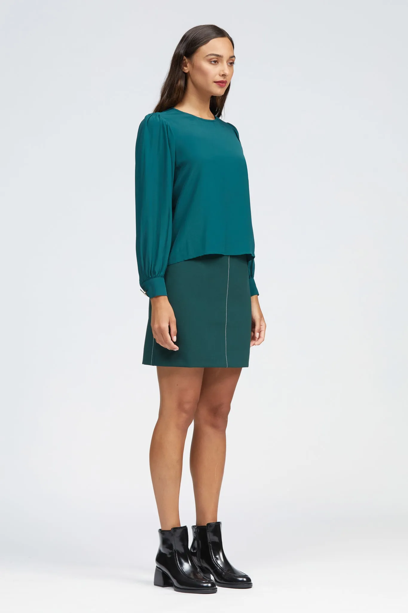 Belmont Top Dark Green