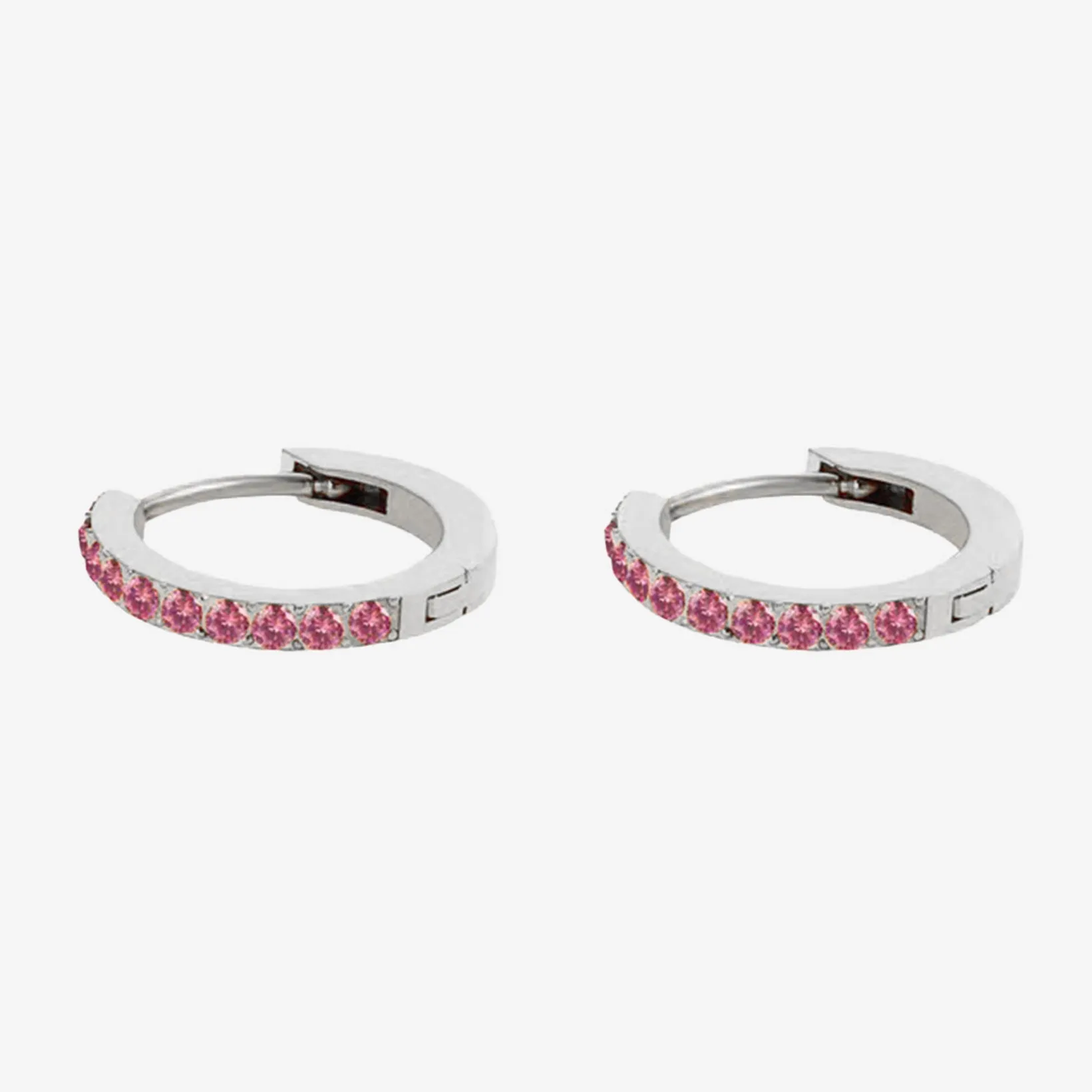 Birthstone Minimal Hoop Earrings