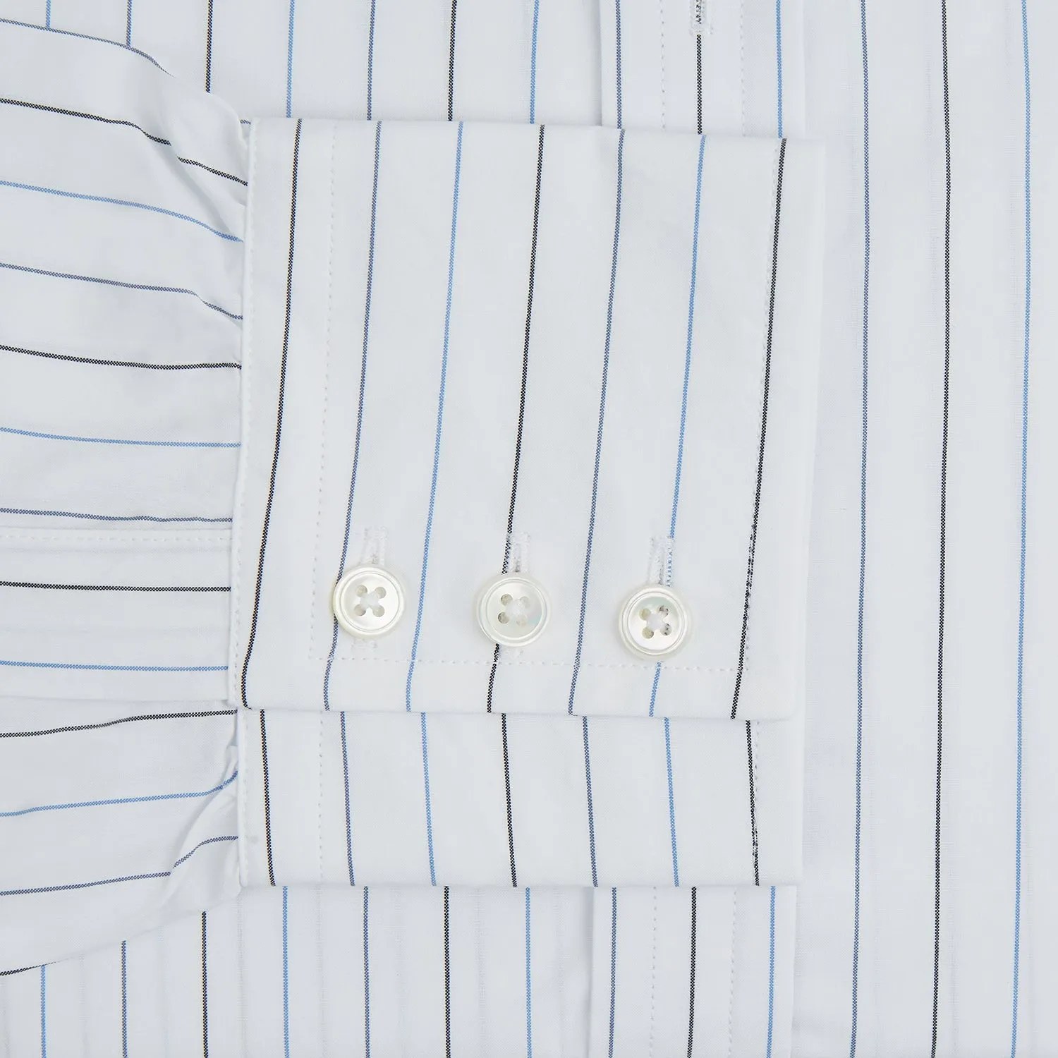 Blue Wide Pinstripe Mayfair Shirt