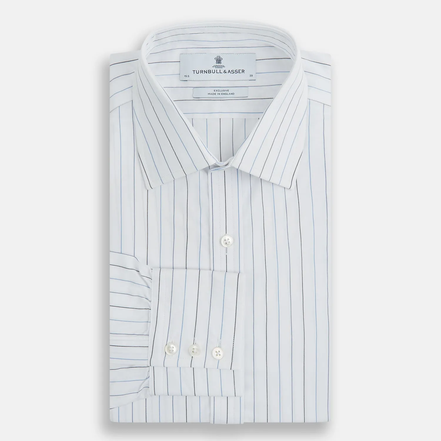 Blue Wide Pinstripe Mayfair Shirt