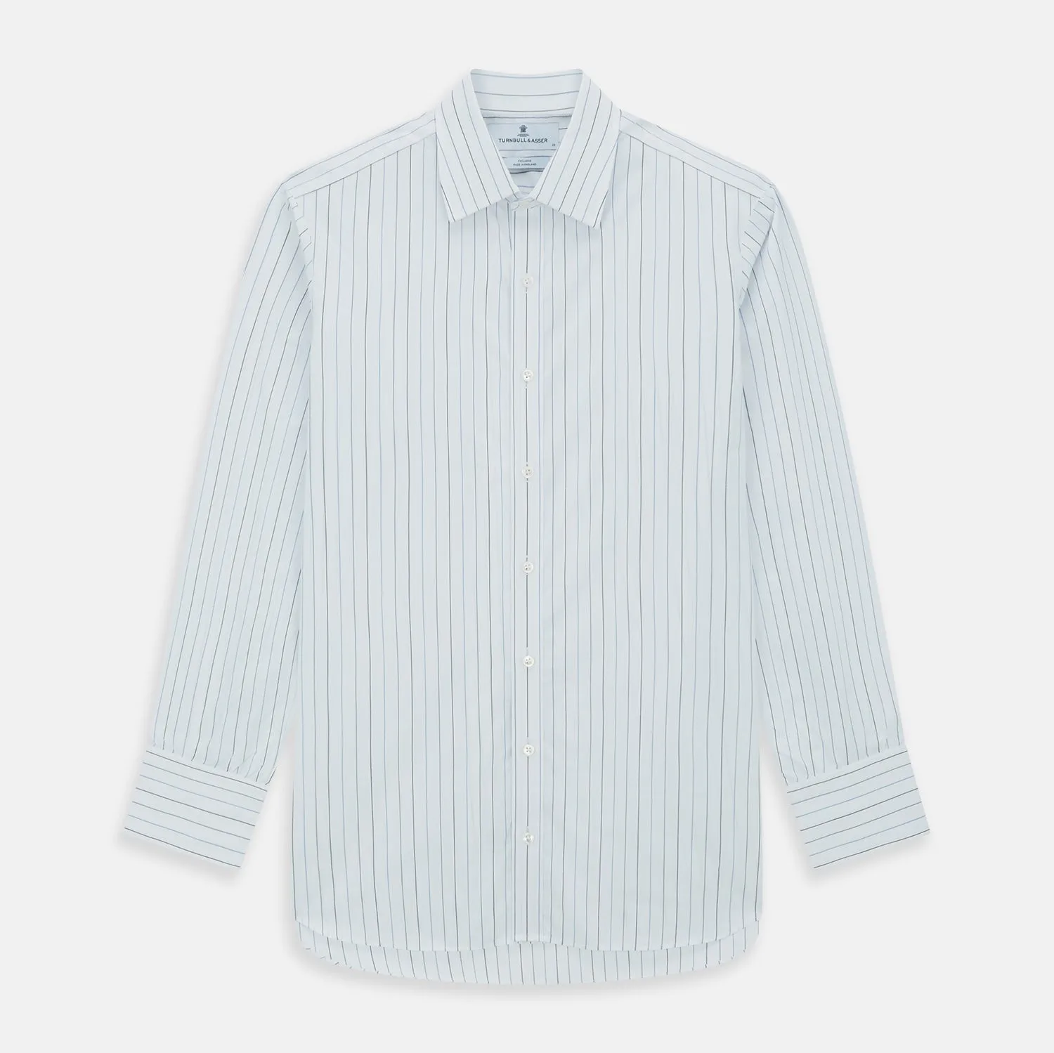 Blue Wide Pinstripe Mayfair Shirt