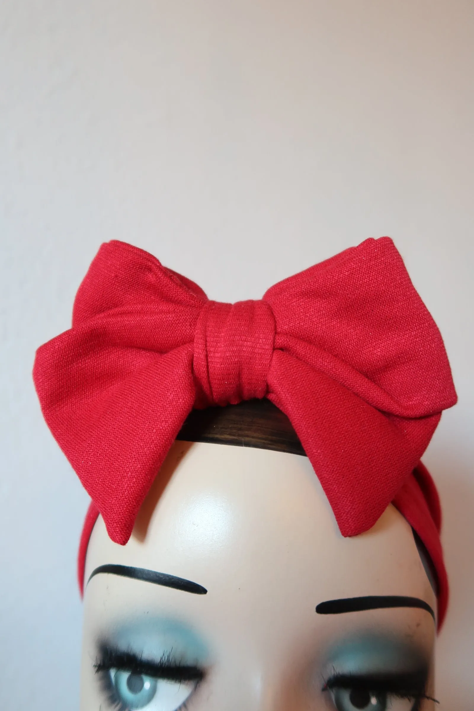 BOW KNOT 1940s Pre-tied Stretchy Turban in 9 colours (made to order)