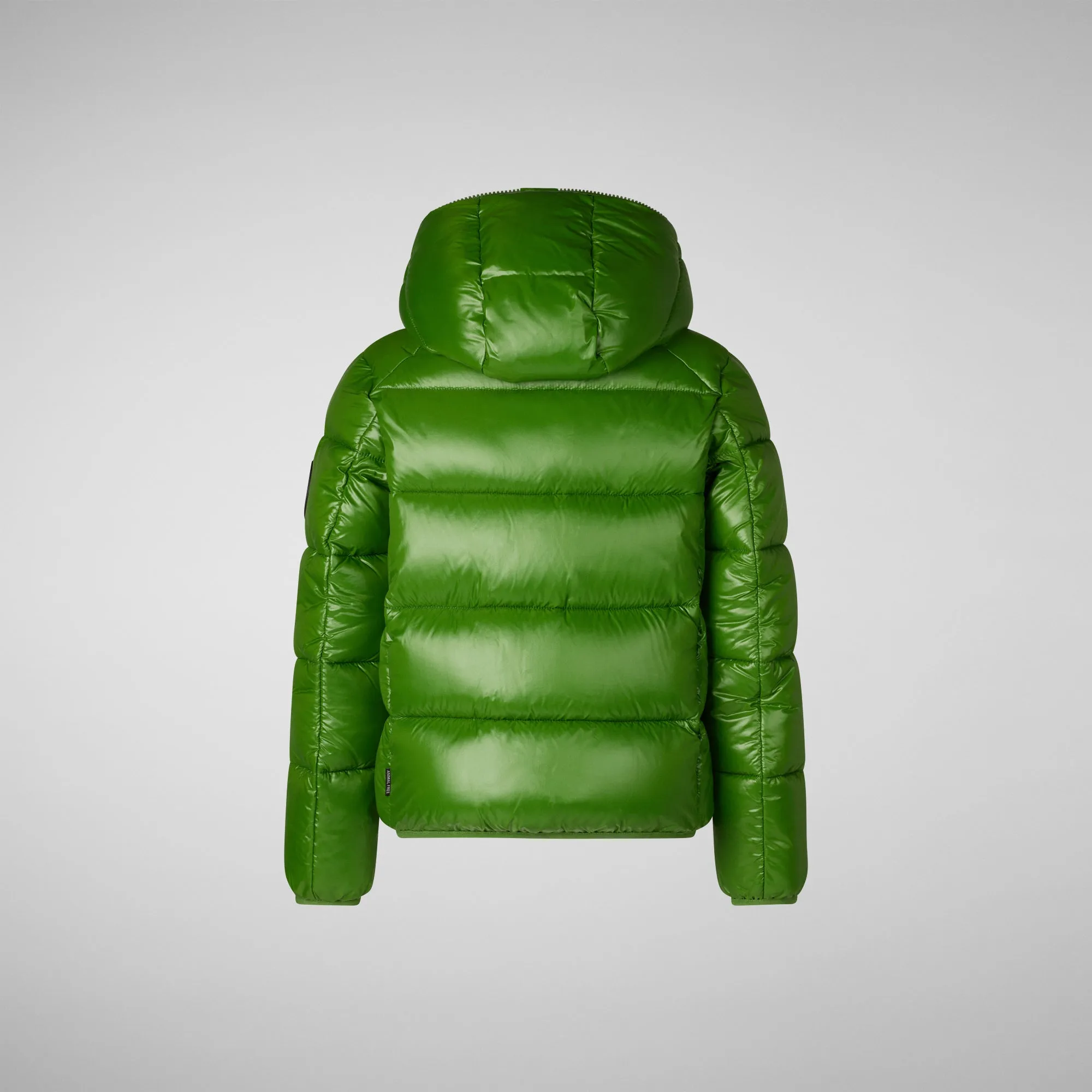 Boys' animal free puffer jacket Artie in grass green