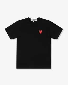 CDG PLAY W Red Heart T-shirt