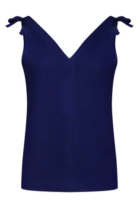 CELIA - Organic Cotton Vest Navy