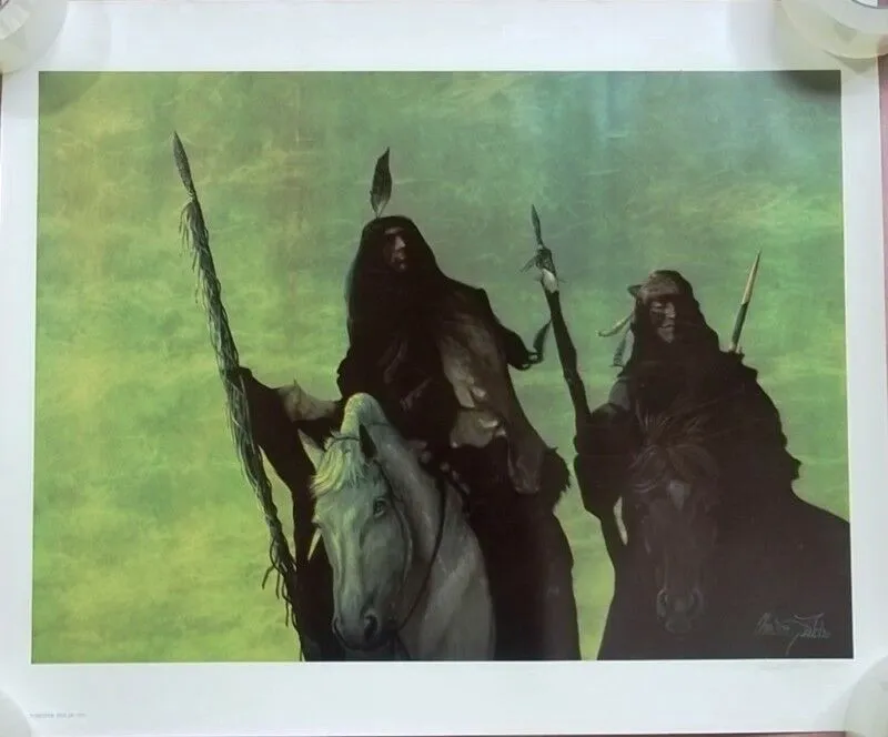 Chester Fields Art Print Native Americans 20in x 24in signed 30/275 -- Used