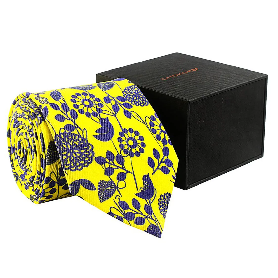 Chokore Lemon Green & Blue Silk Tie - Indian at Heart line