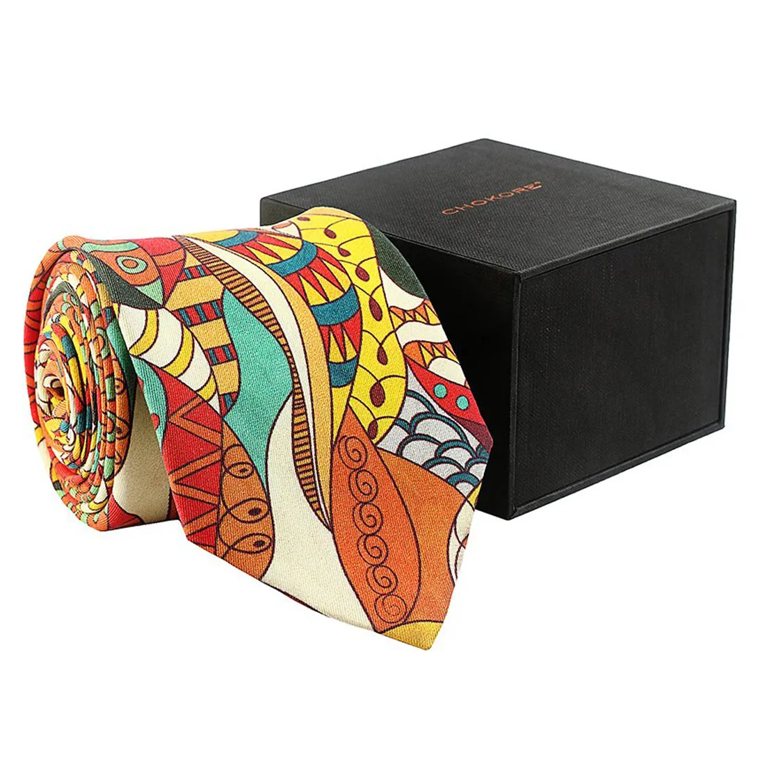 Chokore Multicoloured Silk Tie - Marine line