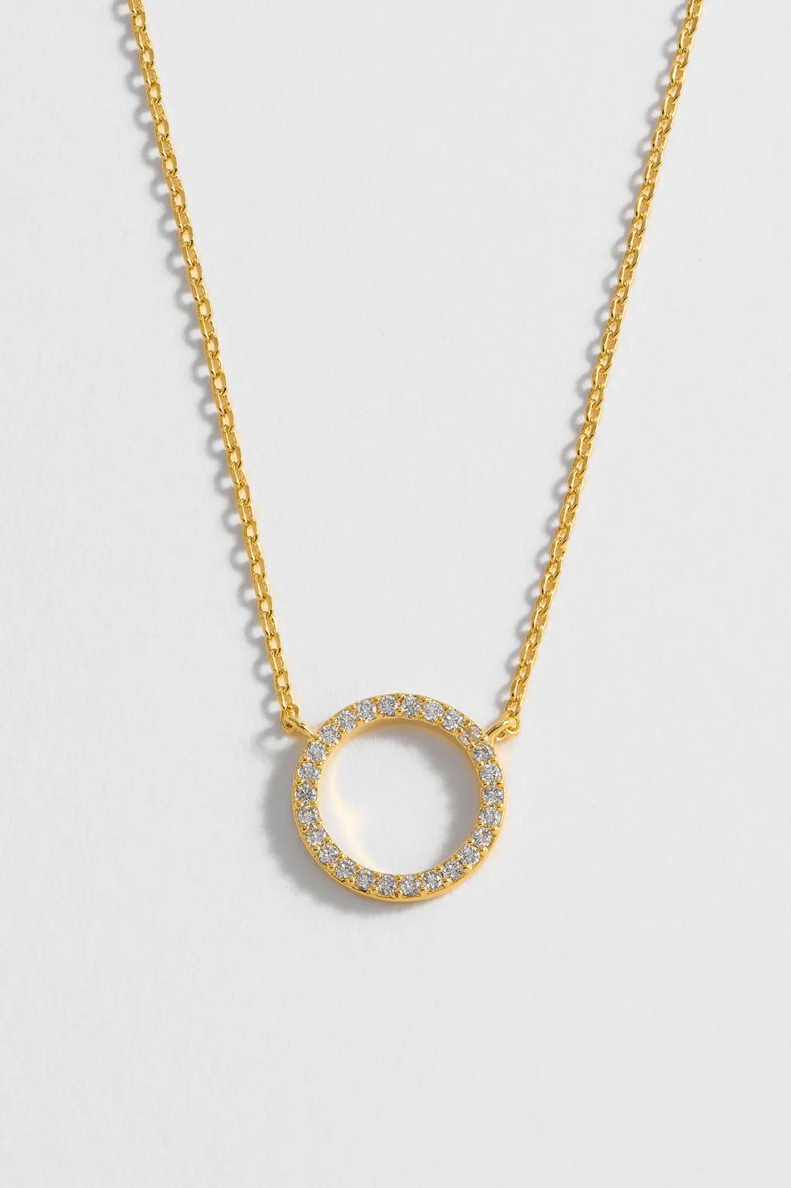 Circle CZ Necklace