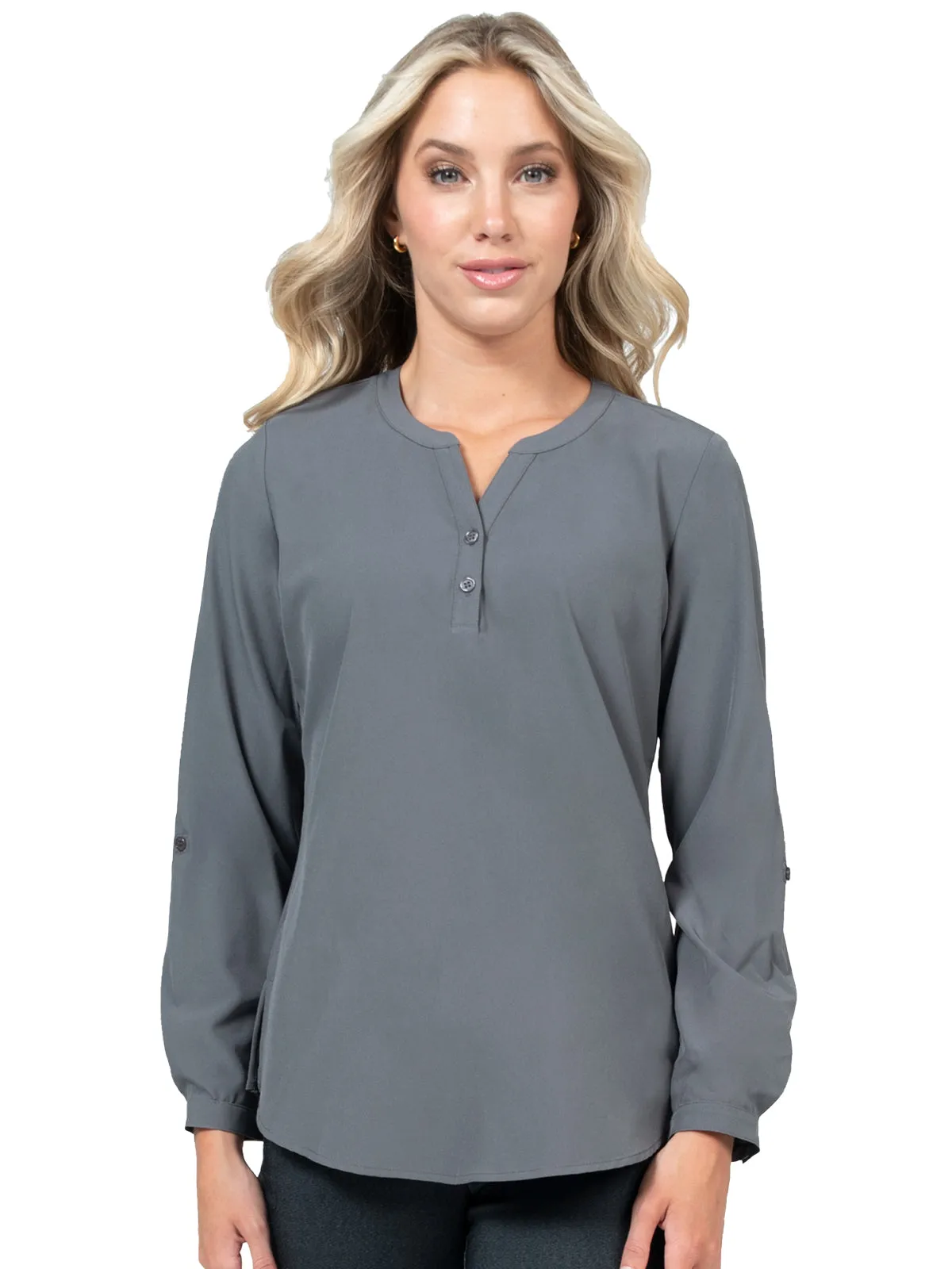 Classic - Women's Stretch Blouse with 3/4 Roll