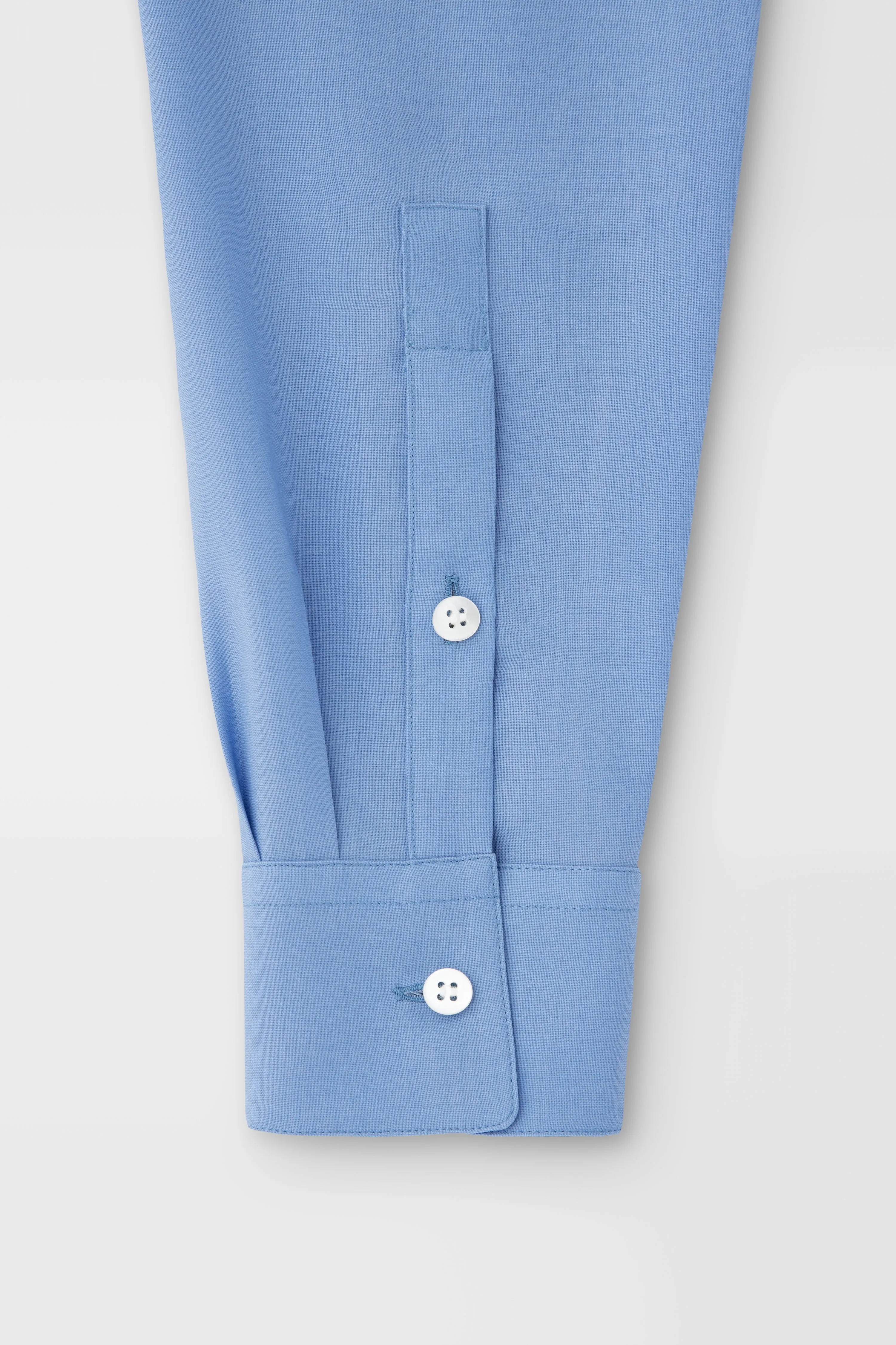 Classic Wool Shirt in Sky Blue