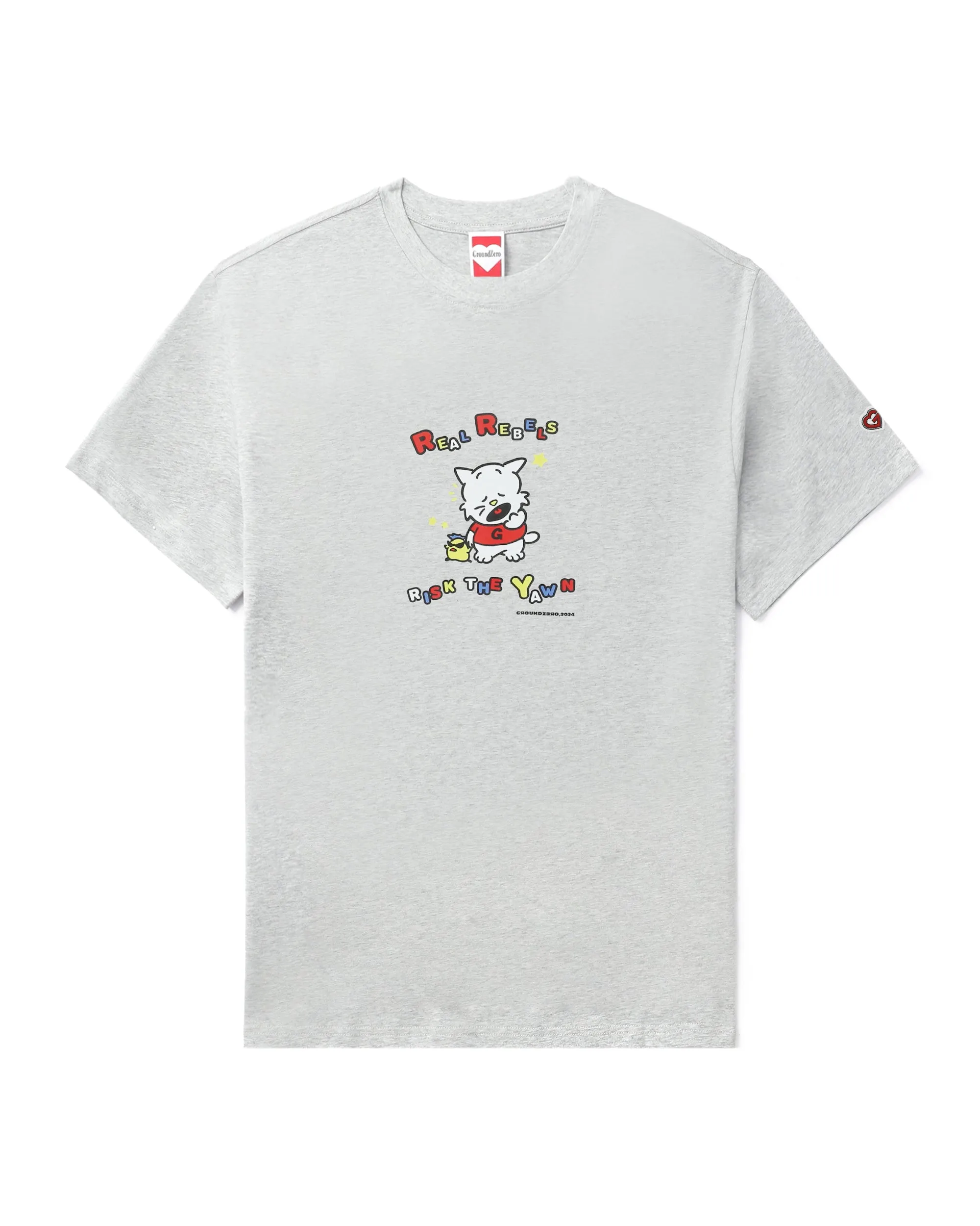 Crew Neck Print T-shirt