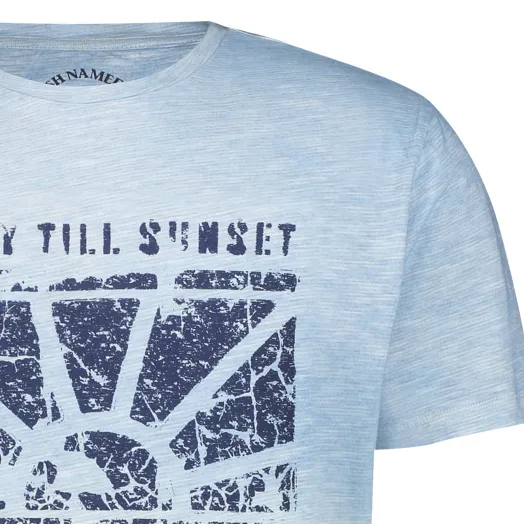 Crew Neck Tee - Sky Blue