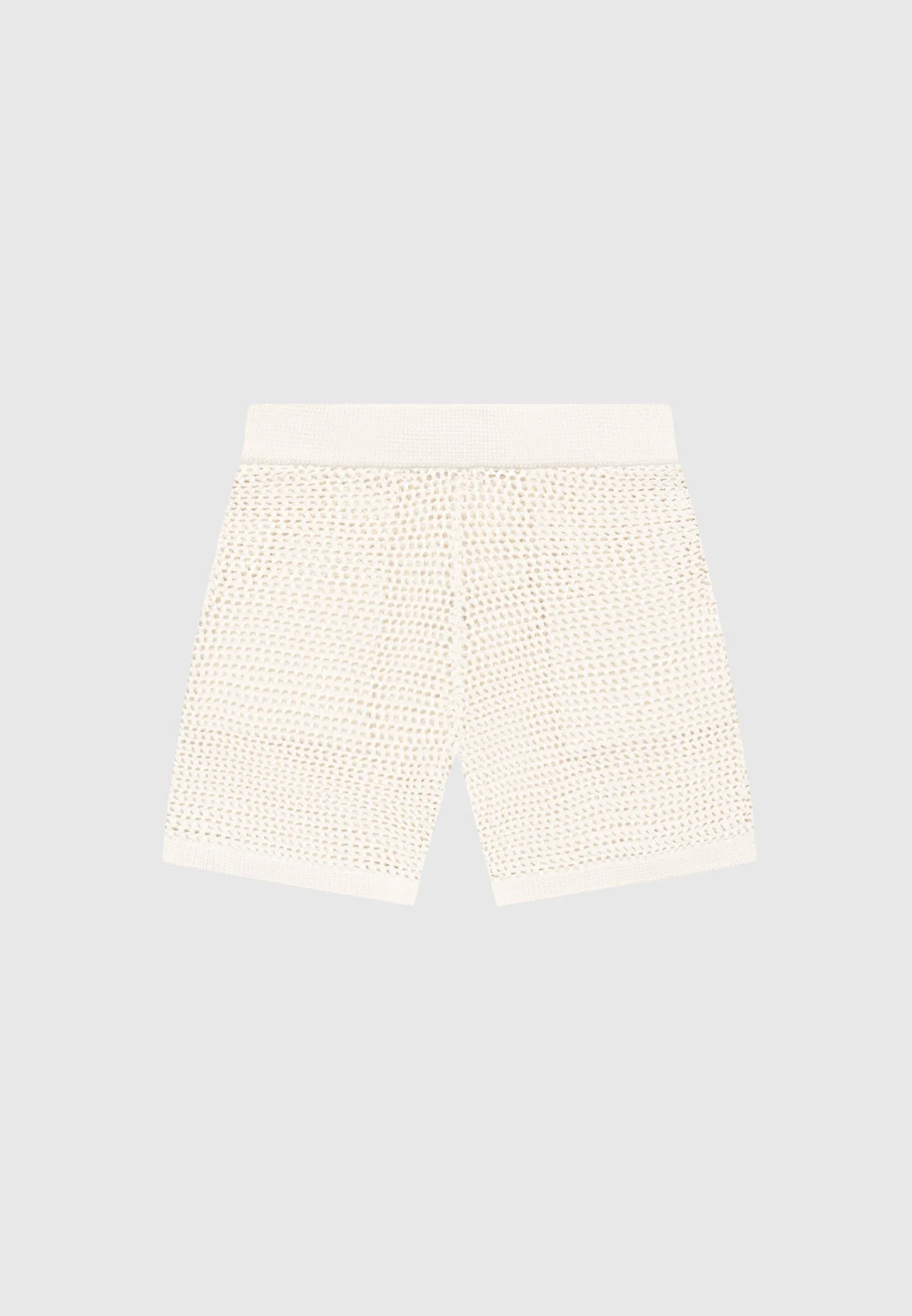 Crochet Knit Shorts - Cream