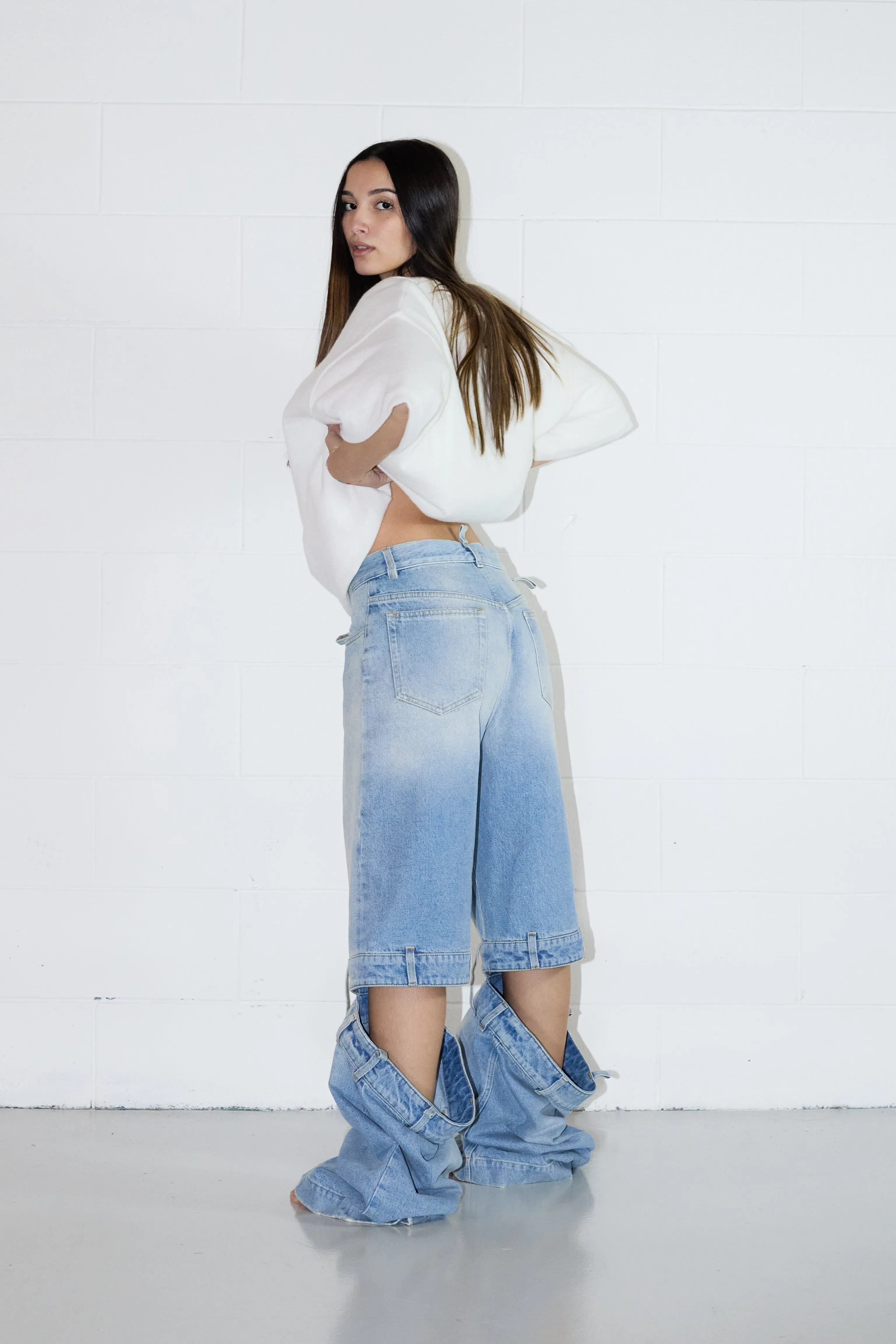 Cut-out Jeans