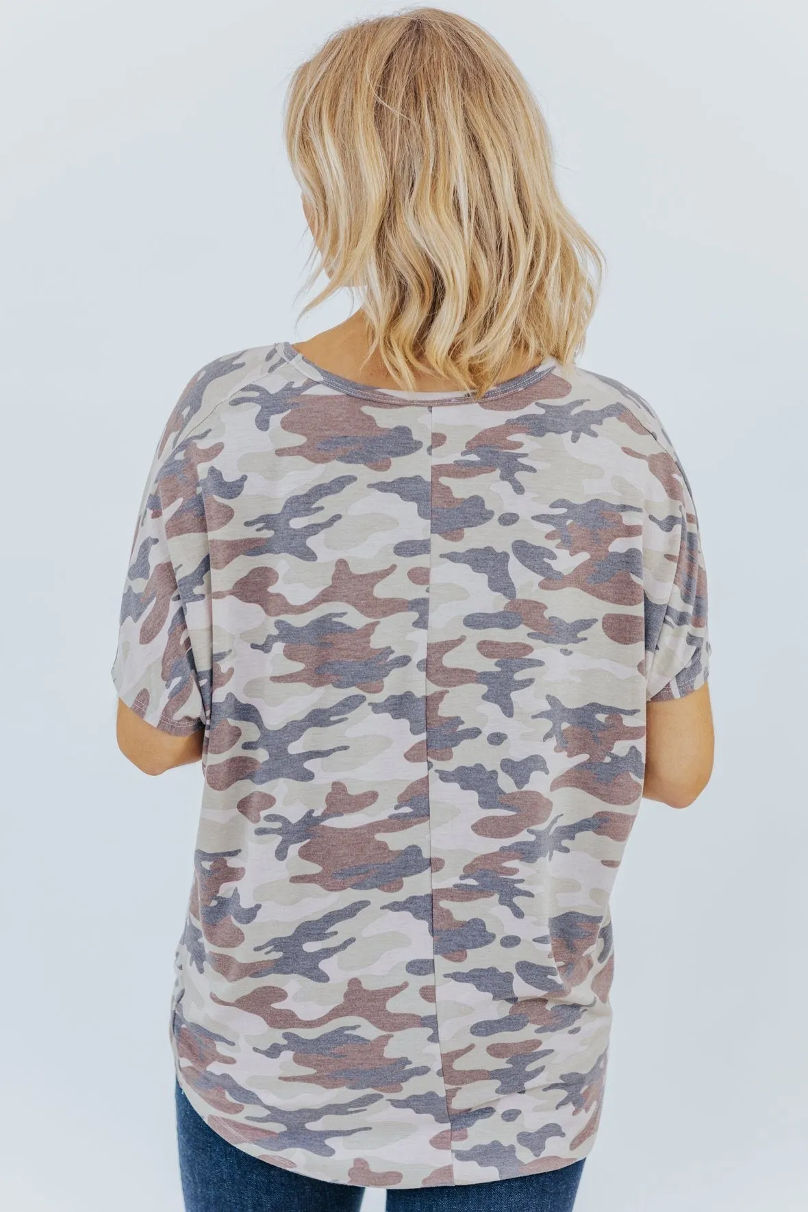 Dangerous Woman Camo Top in Olive