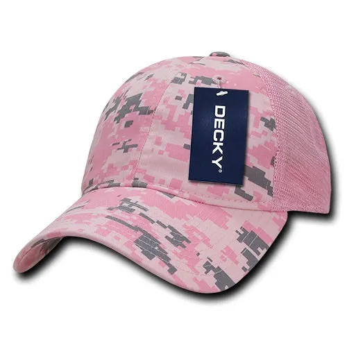 Decky 225 - 6 Panel Low Profile Relaxed Camo Trucker Hat