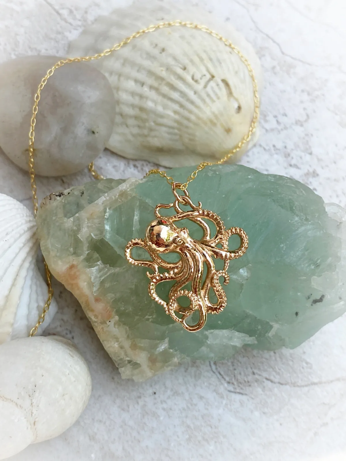 Detailed Octopus Necklace