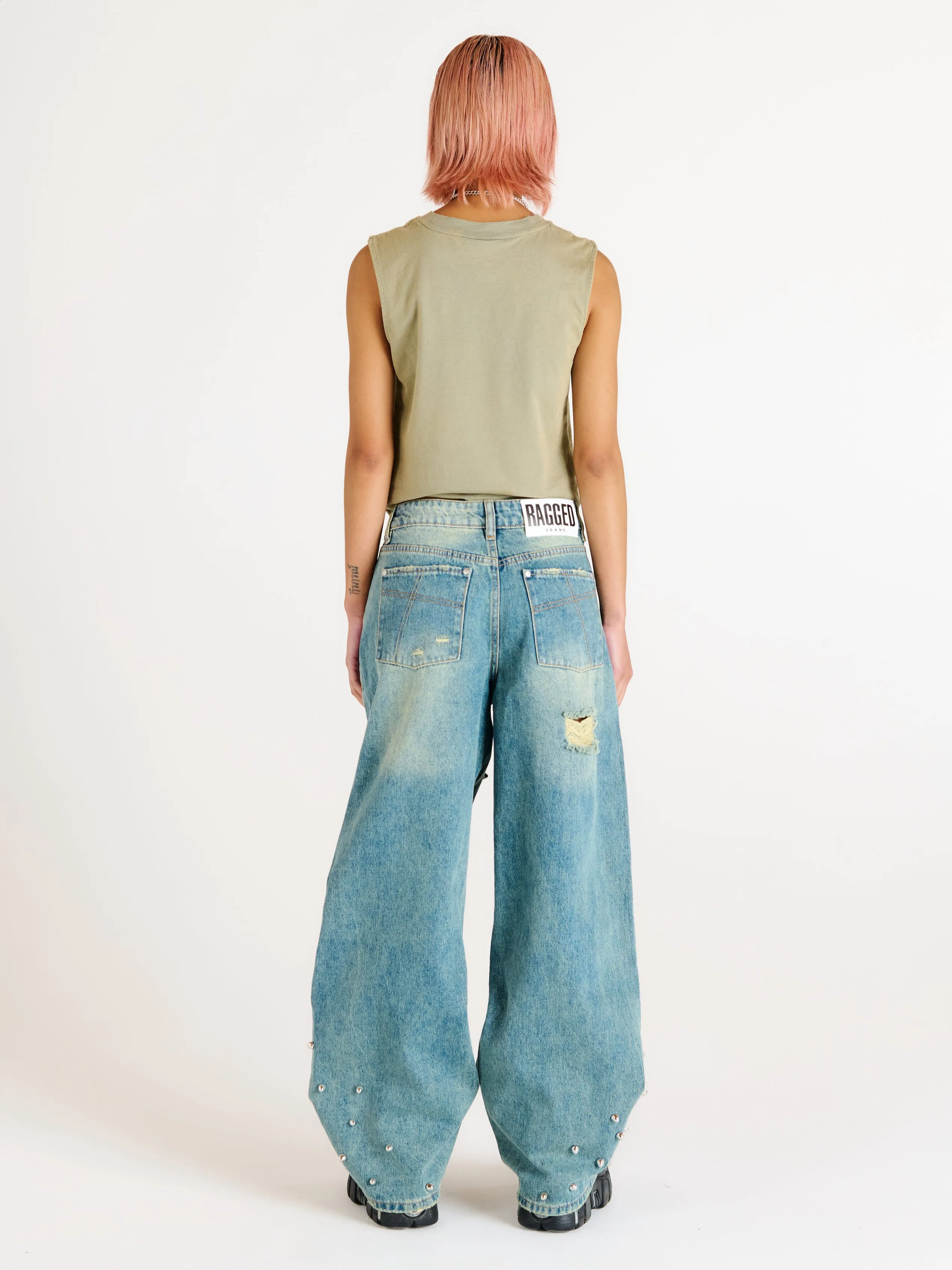 Dirty Wash Distressed Release Jean