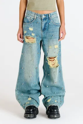 Dirty Wash Distressed Release Jean