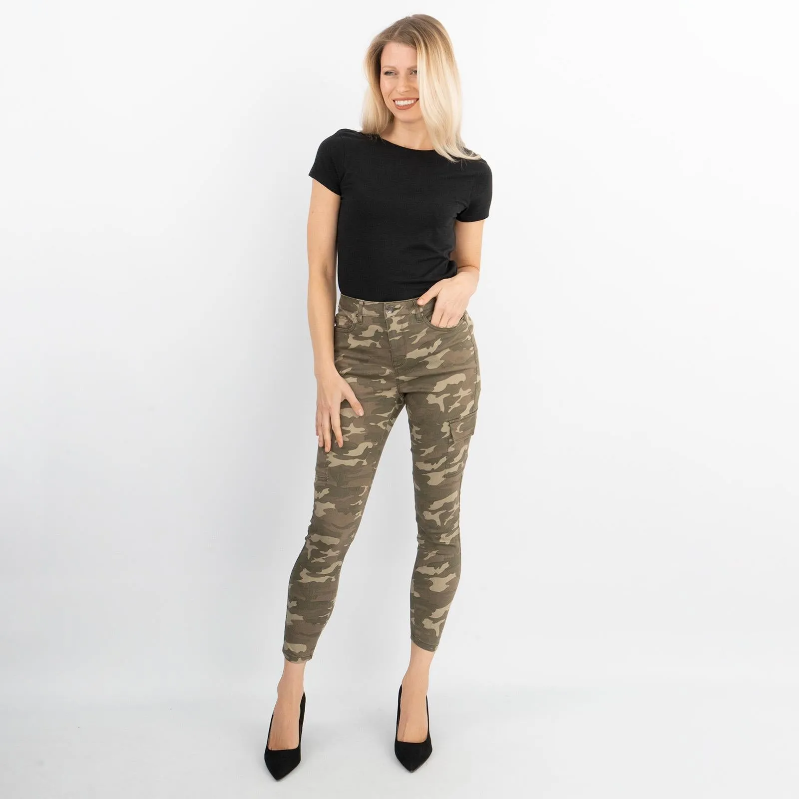 Dorothy Perkins Camouflage Frankie Jeans Trousers Stretch