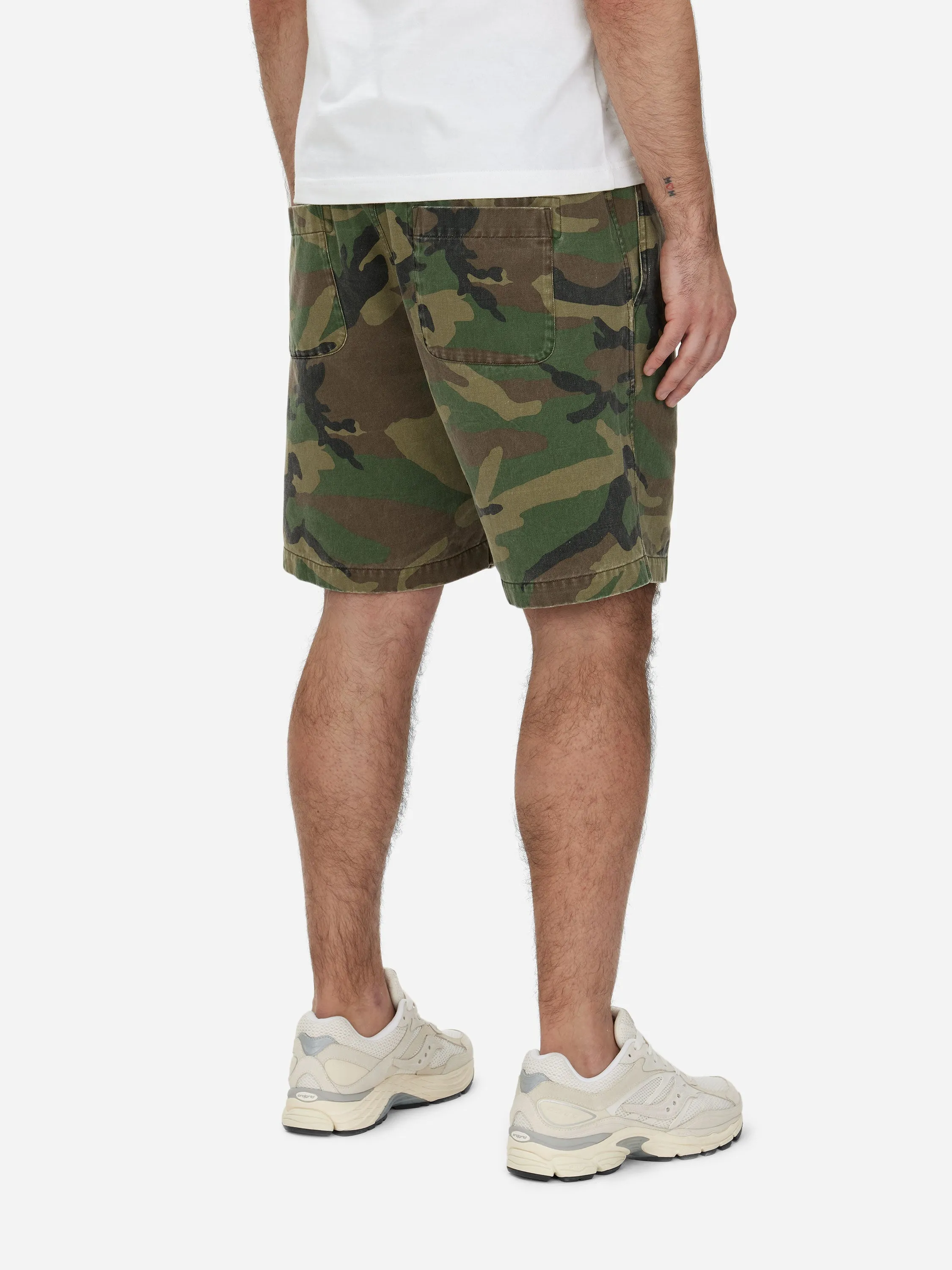 Drawstring Shorts ~ Camo Twill